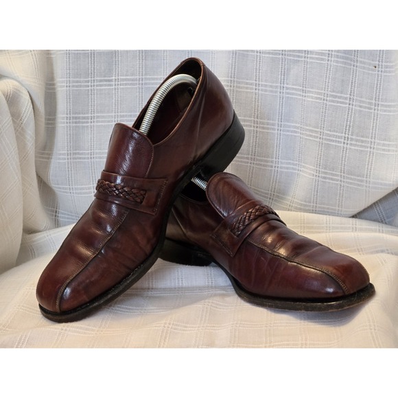 Regal Wear Other - Vintage REGAL Brown Mens Loafers Size 10.5 D/B Leather Braided Detail Classic